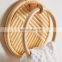 Hot Sale Hanging Rattan Towel Hooks, Wall Hanging Towel Rack, Circle Towel Bar Bathroom Woven Natural vietnam cheap wholesale