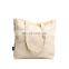 High quality hot sale vintage white beige eco friendly blank hand cotton canvas jute bag women striped school canvas tote bag