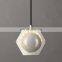 Custom Frosted Glass Ball Eclatant Metal Industrial Brass Pendant Lamp Home Engineering Hotel Light Luxury Ceiling Lamp