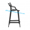 Dining Furniture Modern Black Counter Stool with Footrest