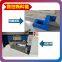 CNC cutoff saw for miscellaneous wood pallet material; cutoff machine for chopping wood blocks; fixed length saw for cutting wood planks
