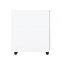 Modern 3-Drawer Mobile Pedestal Cabinet Metal Storage for Home Office School & Hospital Use