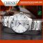 Factory Oem Unisex Business Quartz Day/Date Stainless Steel Mens Wrist Watch