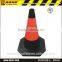 50cm Black Industrial Rubber Road Safety Cone