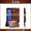 Standing Style PU Leather Back Cover Case for Sony Xperia E4G