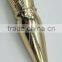 Lipstick Container with Crown Cap and Gold Plated Body
