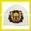 Top Quality Products Bros Baby Lion Head Pattern Unisex White Knitted Hat