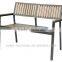 Aluminum plastic wood garden sun lounge chair