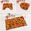 2015 New design 3D chenile bath mat 3 sets/printed mat 3sets/memory foam bath mat 3sets