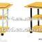 cheap metal leg wooden board tv stand for home
