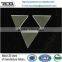 Polished triangle quartz glass window/disc
