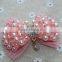 New style beaded bow,fashion pearl mesh bow shoes decorations                        
                                                Quality Choice