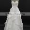 New sweetheart nice design organza layers skirt fiber optic wedding dress