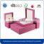 China manufacturers custom logo wholesale plastic leather jewelry gift packaging box