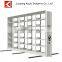 Multifunctional KD sturcture glass shelves cabinets compact shelving library book storage shelving