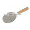 7'' Rounded Trowel , Carbon Steel Bricklaying Trowel with Wooden Handle, Oval Rounded Trowel