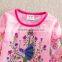 (L358)Pink 2-6Y Neat brand baby girl dress girls floral cotton print dress cheap wholesale new design flower dress