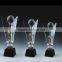 2015 New Design Crafts With Horseshoe K9 Crystal Trophy Souvenir Custom Crystal Trophy
