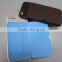 business smart leather phone shell fashional smart leather phone shell with custom logo print/embossed