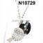 fashion broken heart chain austria crystal heart necklace