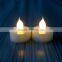 Realistic yellow flame night decor battery blink led tealights for church or party reflection