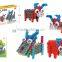 Longyeah 3 in 1 diy animal plastic education toy for children learning