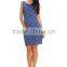 LZ025 Blue Clover Mini Dress | Marisara