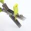 The high quality stainless steel kitchen herb scissor