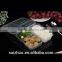 3compartment take away food container black