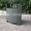 Strong 125L capacity garden trash bin garbage trash bin metal outdoor trash bin
