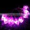 led string light with heart/light christmas led battery light strings