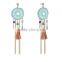 Pair of Organic Hand Makeing Dreamcatcher Shape Earring With Vine Cirle Diameter 1.3"