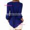 Latest styles office wear fashion cutting blouse for ladies