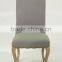 Solid wooden legs fabric chair for hotel