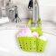 Plastic storage rack for kitchen sink