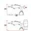D027 Fish shape Marine Style Aluminum Street Light Pole Arms