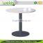 Iron metal round base black color dining table base for restaurants, cafes, dessert shop