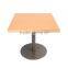 Metal base sqaure table restaurant dining table YT7011