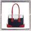 2016 Top grade mix color PU leather woman handbags factory