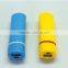 2014 battery powered camping heater promotional power bank 2200mah 2600mah for smartphone