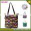 2016 Collapsible shopping bag cheap cartoon printed folding shopping bag