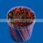 500pcs wooden colored toothpicks