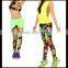 2016 new women's leggings tall waist nine points printed stretch cultivate one's morality leggings factory direct sale