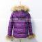 wholesale down coat for women with racoon fur trim DC05
