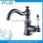 Factory New Product Oil Rubbed Bronze Long Swivel Curved Spout Basin Bathroom Faucet FLG100050