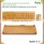 Custom made wireless bamboo keyboard and mouse with cheap price and accepte customized logo
