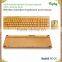 Top quality wooden wireless bamboo keyboard and mouse with keypads