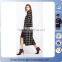 2016 retro plaid fashion long breasted trench long coat