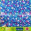new Polyester jute fabric linen style comfortable polyester flower printed soft linen fabric