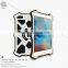 LOVE MEI MK2 Powerful Metal Aluminium+Gorilla Glass +LEATHER FLIP COVER Hybrid Case for IPAD MINI4 LOVE MEI Case ANTI-SHOCK